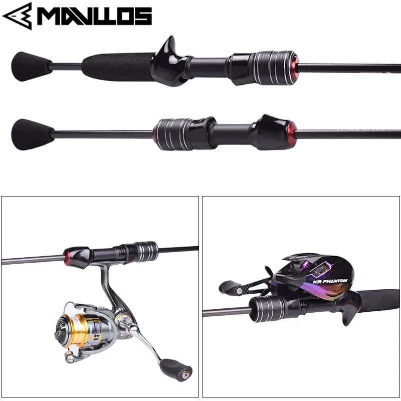 Canne ultralight Mavllos Delicacy pointe solide 0.6-10g pour truite - Canne BFS casting rapide carbone UL