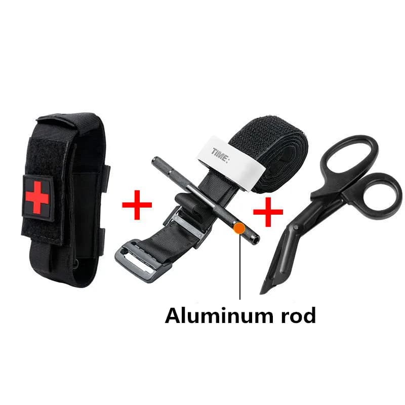 Garrot tactique aluminium réutilisable pour trousse de secours pêche et randonnée