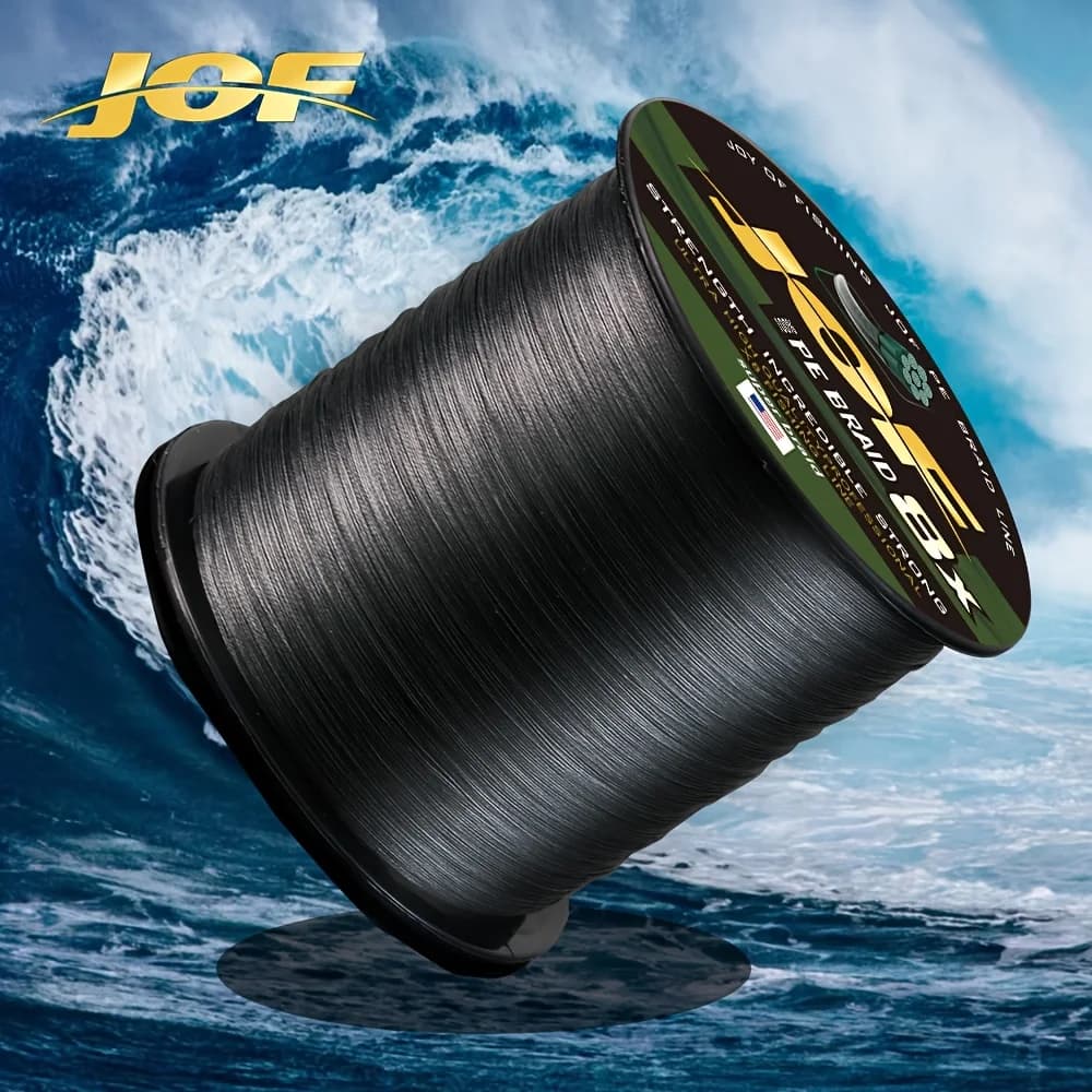 Ligne de pêche tressée JOF X8 PE 8 brins 500 mètres pour la pêche de la