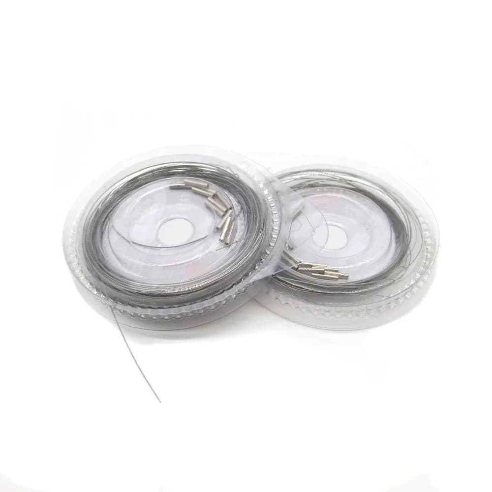 Ligne leader en acier tressé 7 brins anti-corrosion 10m pour pêche au leurre et jigging
