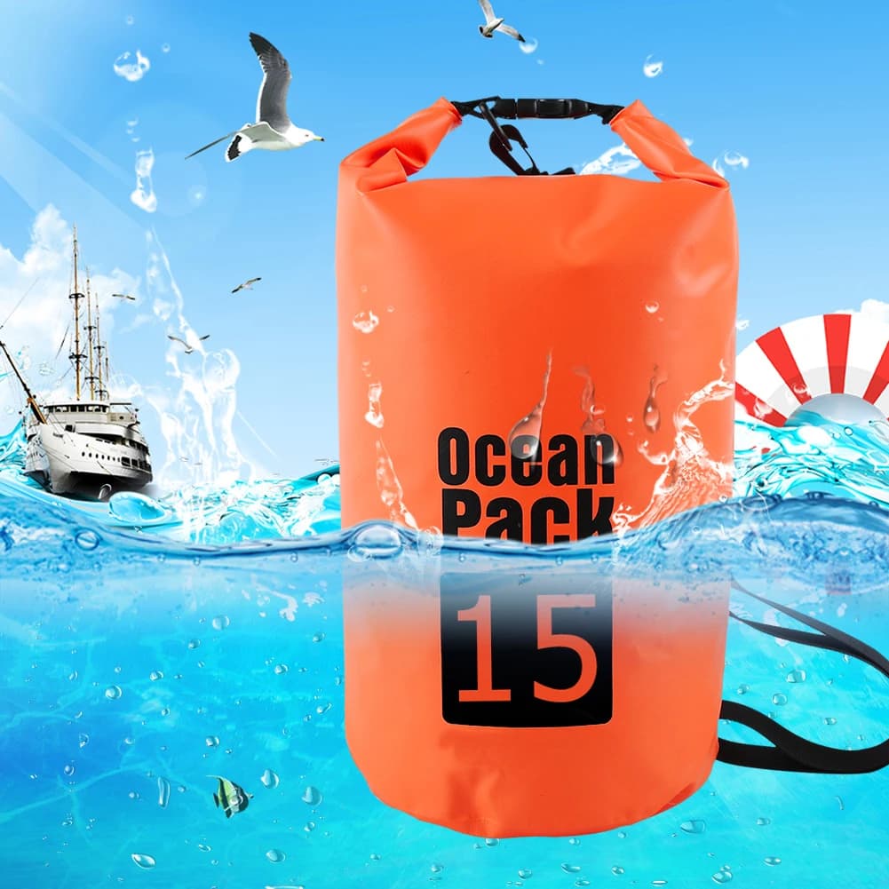 Sac étanche 2L/3L/5L/10L rafting kayak rivière - Dry bag flottant trekking nautique voile canoë