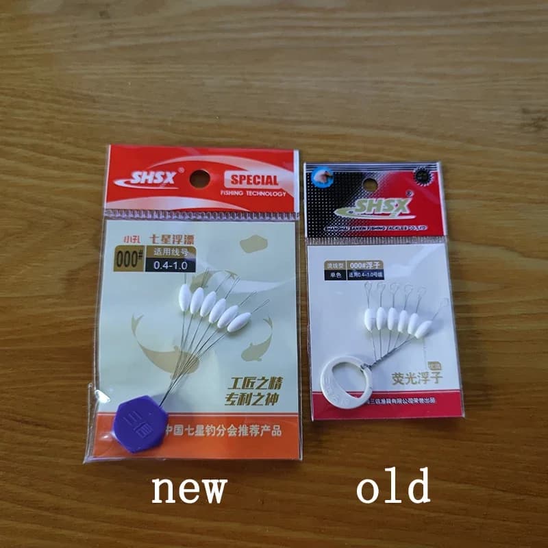 Lot de 5 paquets de flotteurs 7 étoiles blancs 8 tailles pour pêche au coup et accessoires