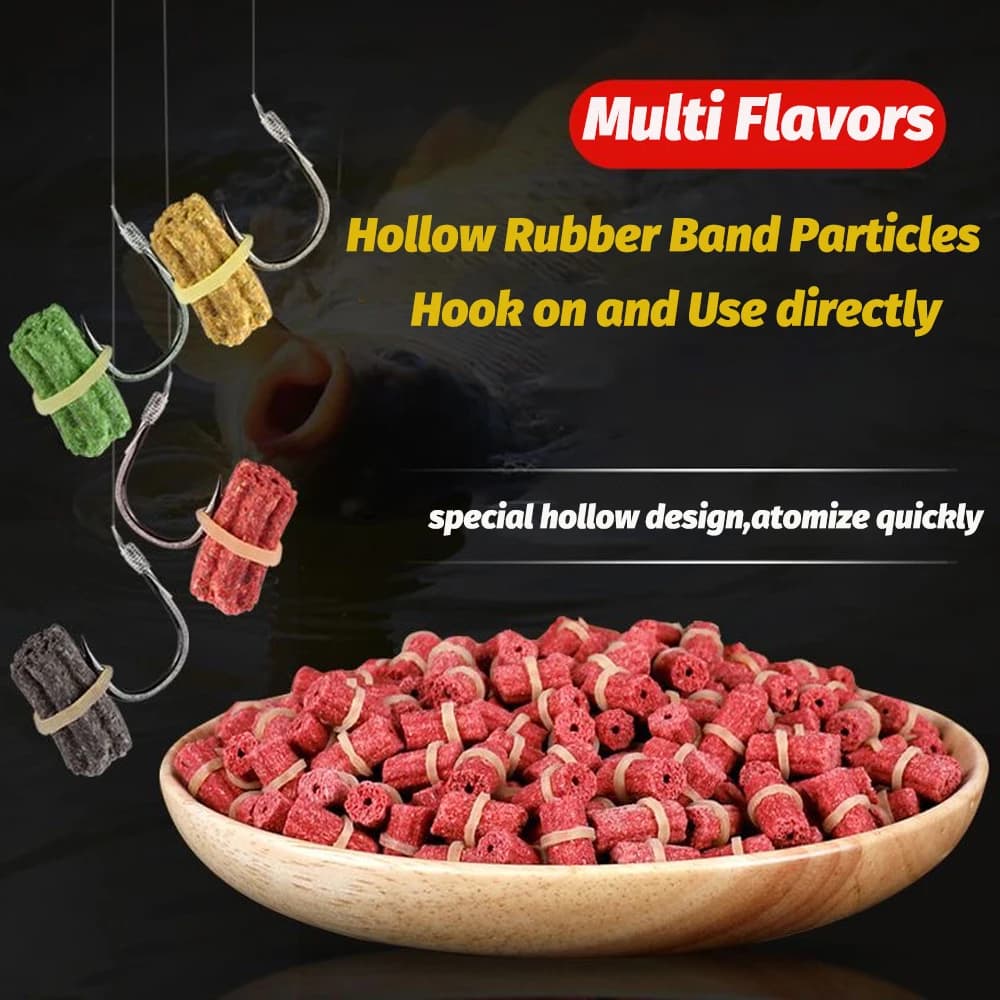 Appât élastique 50PCS pour carpe - Particules granulaires aromatisées attractives pêche eau douce