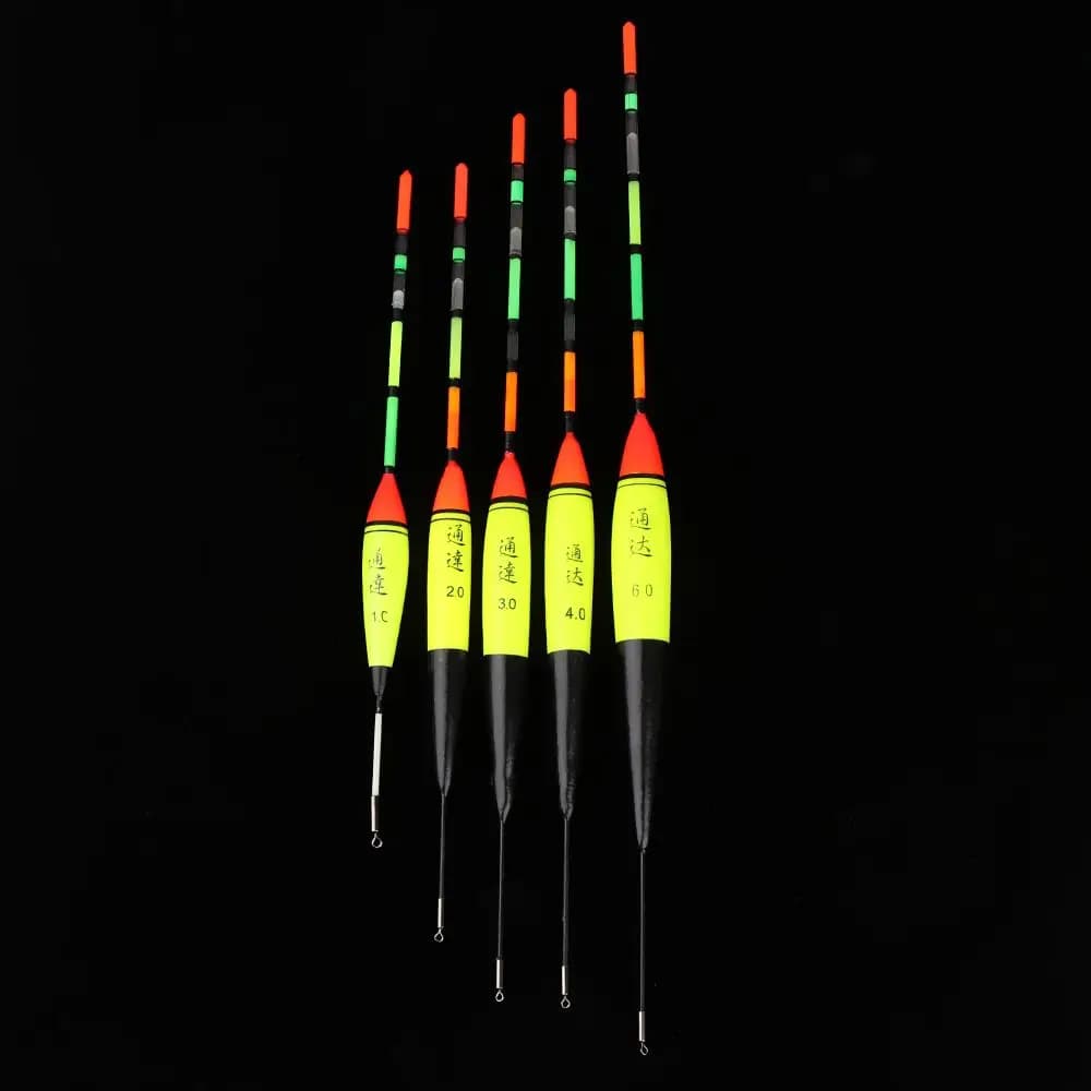 Flotteur de pêche lumineux nuit Eva 8-80g, bouchon flottant résistant pour pêche en étang et rivière