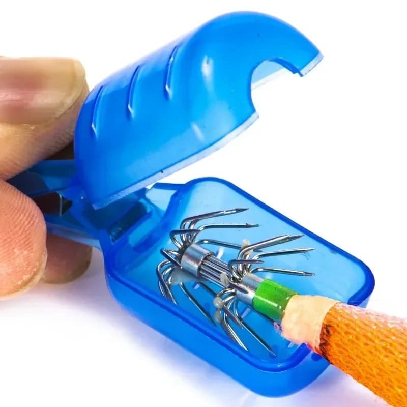 10 protège-hameçons en ABS pour leurres de pêche à l'encornet, tailles S et L, accessoire sécurité