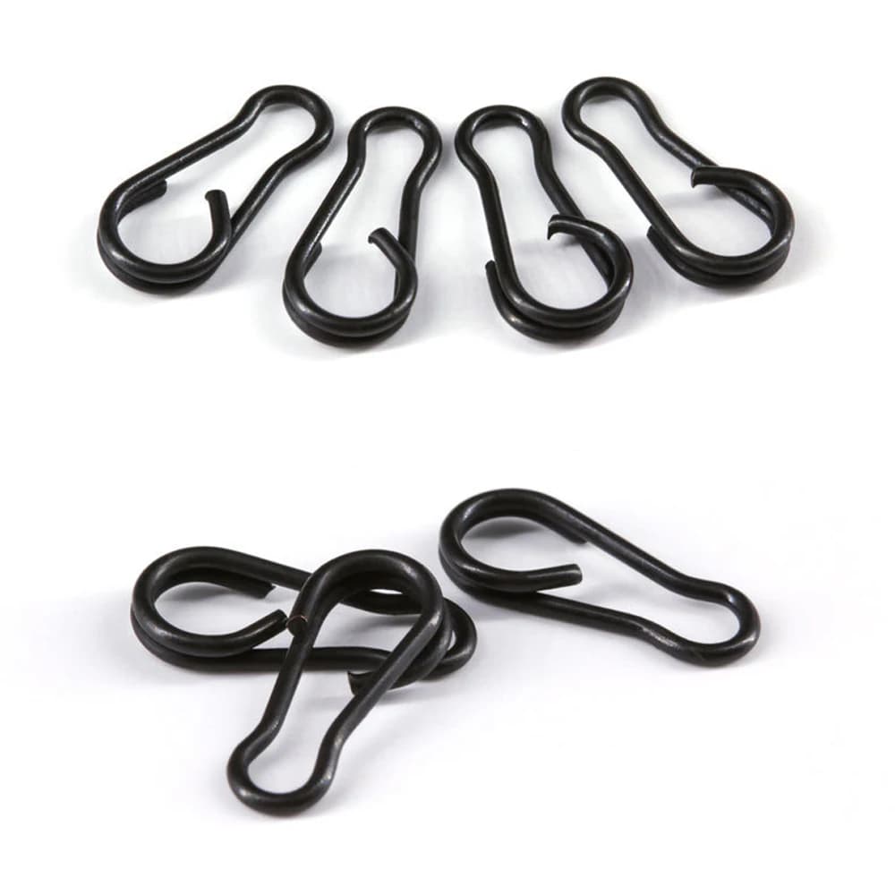 40 clips rapides pour pêche à la carpe - Mousquetons duo lock en acier inox pour montages rapides