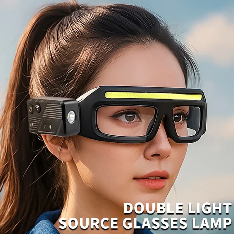 Lunettes lumière multifonction XTE recharge Type-C lampe frontale compacte tactile pêche portable