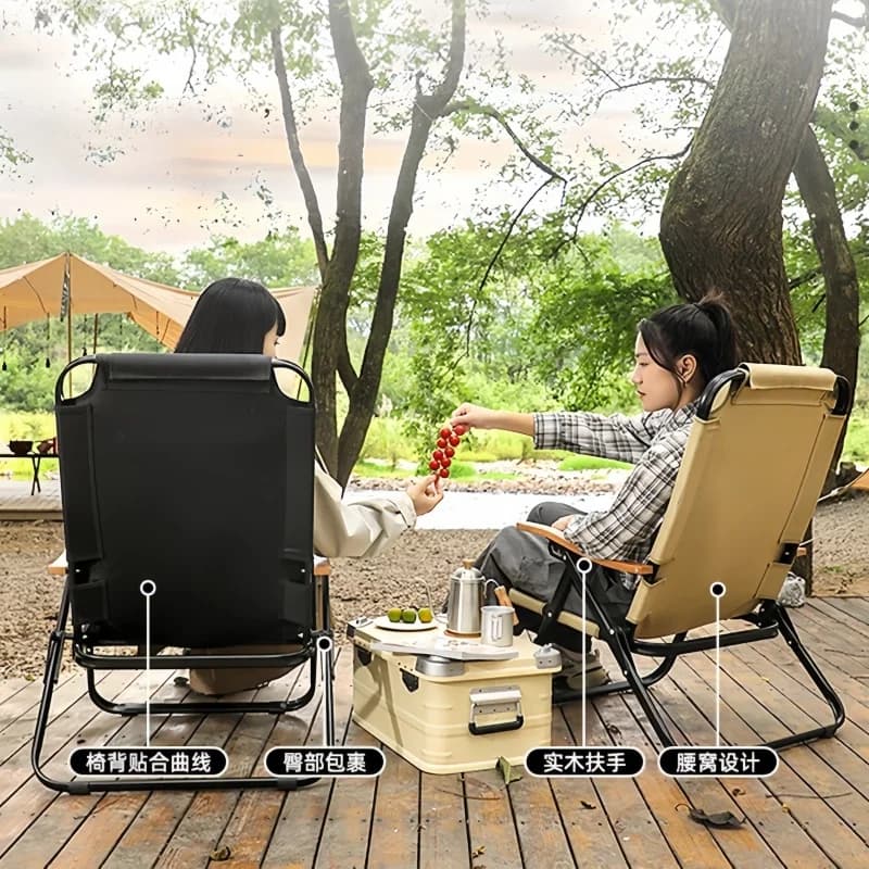 Chaise camping Kermit dossier haut réglable 5 positions pliante légère pêche plage