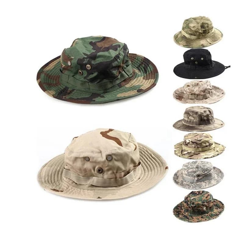 Chapeau boonie tactique camouflage pêche randonnée - Casquette été Emerson pour outdoor et pêche