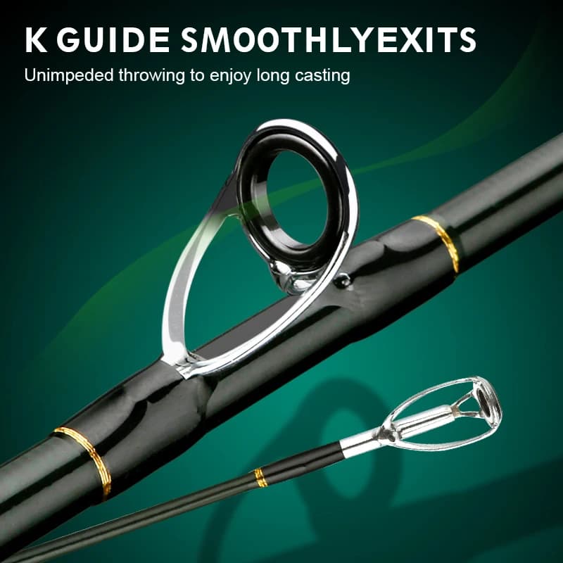 Canne Pêche Voyage CEMREO 1.8m 2.1m 2.4m Carbone Portable Spinning Casting | Tackle Qualité