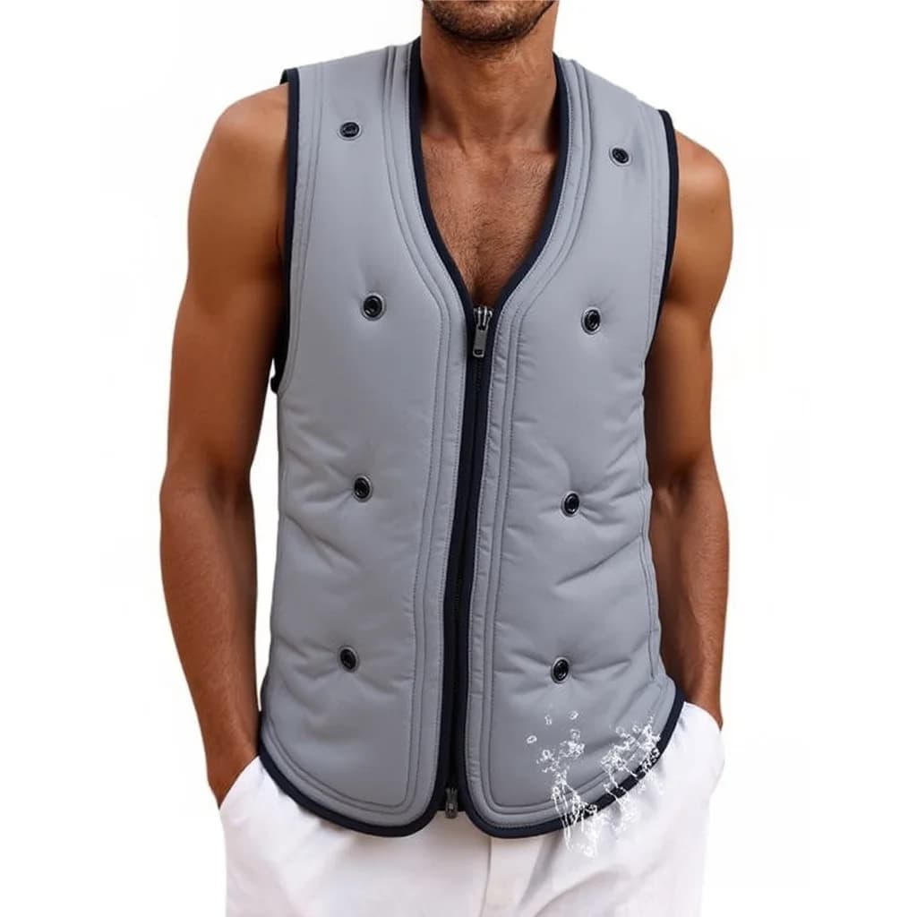 Veste rafraîchissante pêche été - Veste à eau pour pêche par forte chaleur et canicule