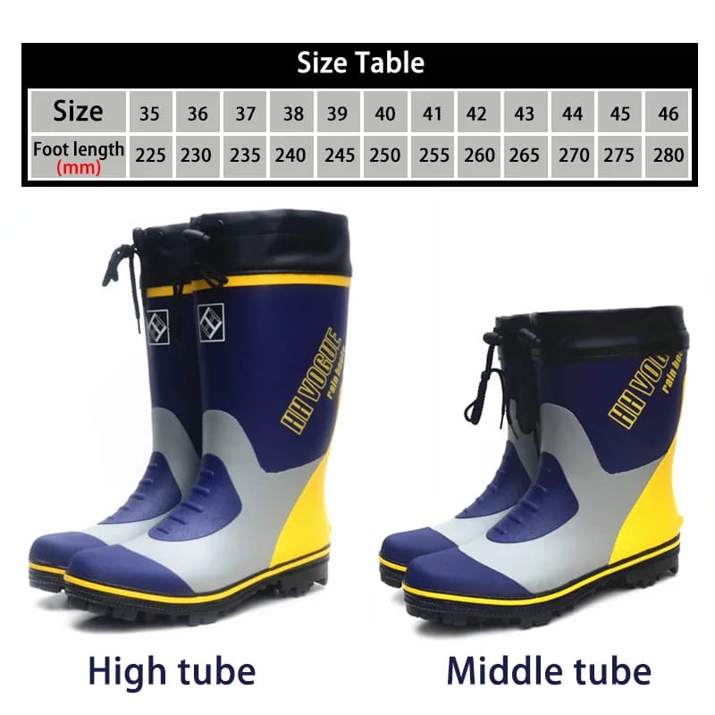 Bottes de pêche tendance avec semelle à crampons en acier pour pluie, chasse et randonnée