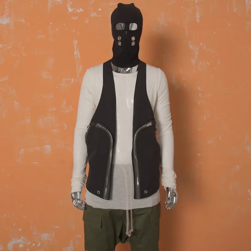 Veste homme multi-poches avec fermeture éclair métal, idéale pêche et outdoor, design tendance noir