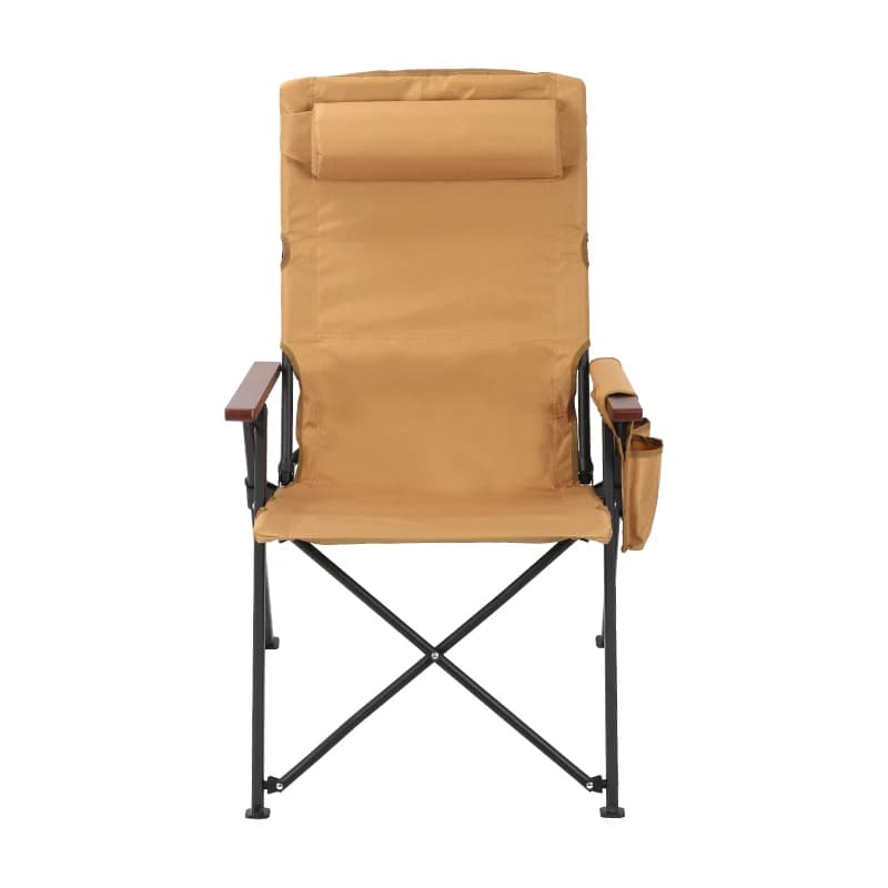 Chaise pliante 5 positions réglable avec coussin et accoudoirs - Parfaite pour pêche, camping et terrasse