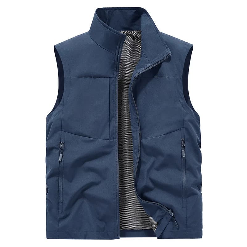 Veste sans manches homme été pêche 5XL respirante imperméable séchage rapide veste cargo