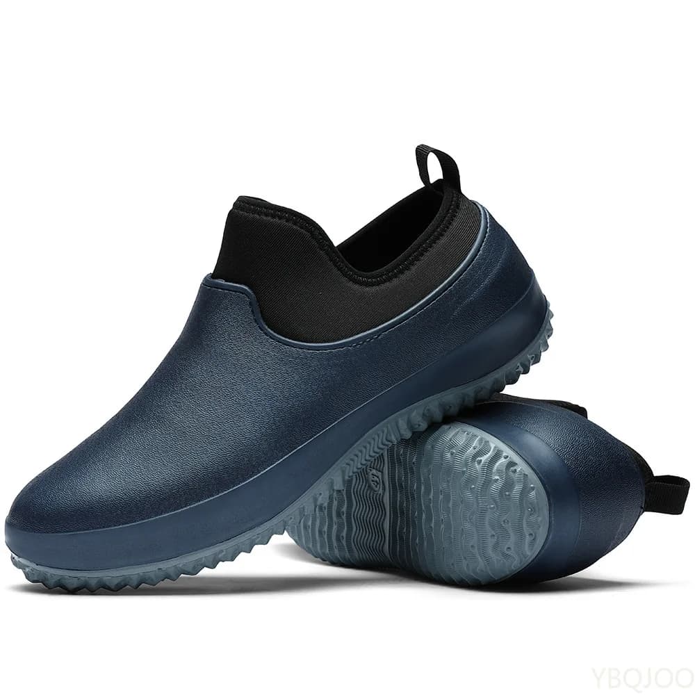 Bottes de pêche courtes homme caoutchouc imperméables confort antidérapantes travail chef pluie extérieur