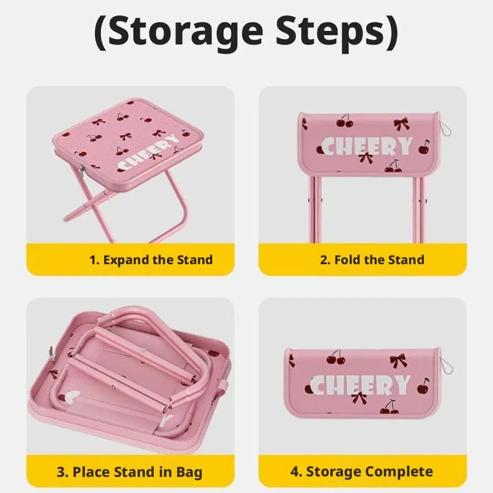 Tabouret sac à dos pliable portable, siège pêche et camping léger compact pour randonnée et jardin