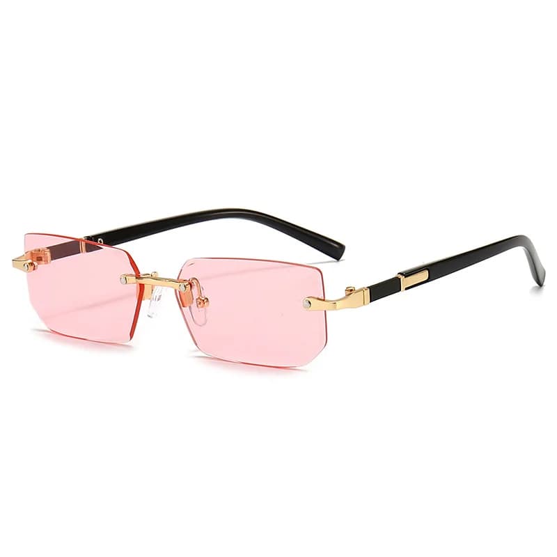 Lunettes de soleil sans monture rectangle pêche voyage légères discrètes unisexe été