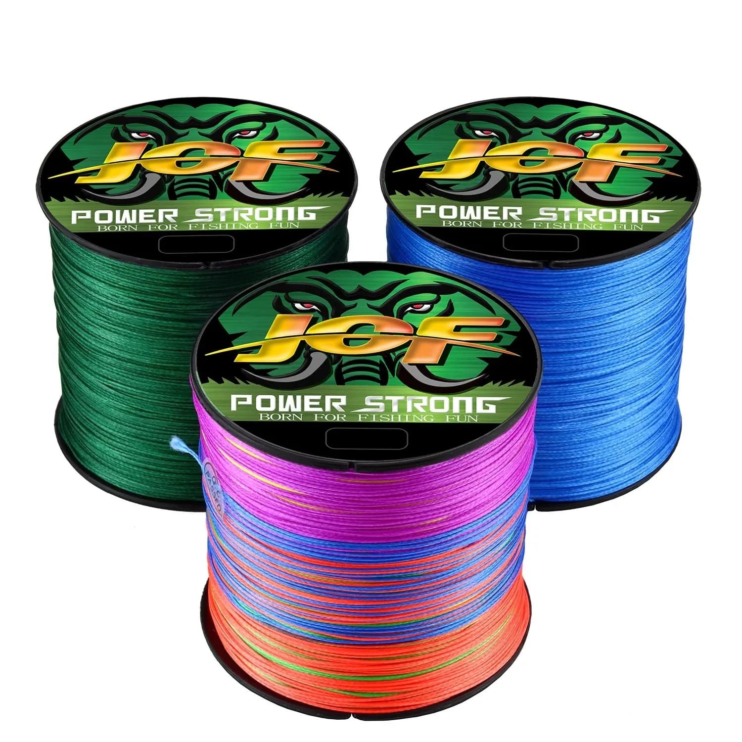 Ligne pêche JOF 8 brins multifilament PE 300-1000m durable lisse anti-morsure accessoires japonais