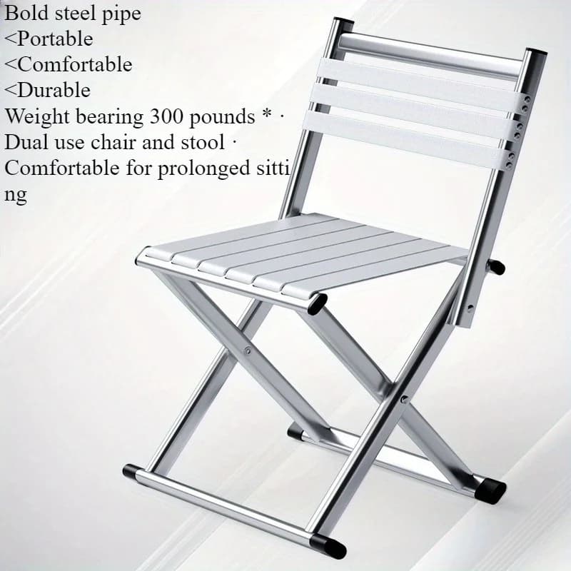 Tabouret pliant double usage pêche camping barbecue portable épais Magza extérieur