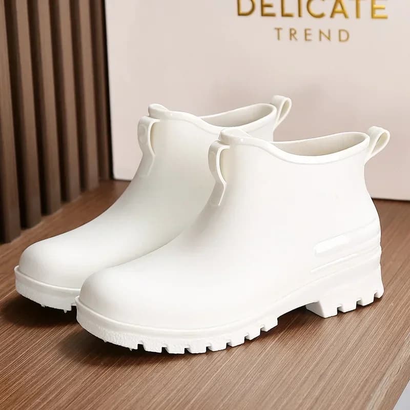 Bottes pluie unisex outdoor 2025 pêche légères polyuréthane couvre-chaussures hauteur cheville homme
