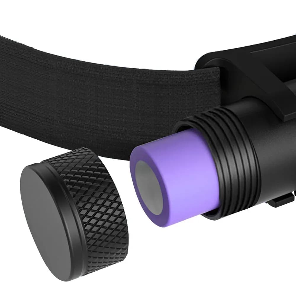 Mini frontal LED 1920LM rechargeable Type-C USB pour pêche discrète et précise de nuit