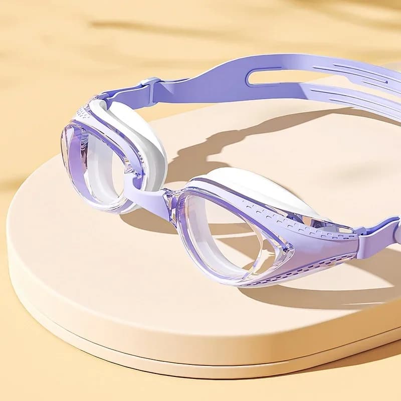 Lunettes de natation professionnelles HD étanches anti-buée ajustables pour sports aquatiques et plongée