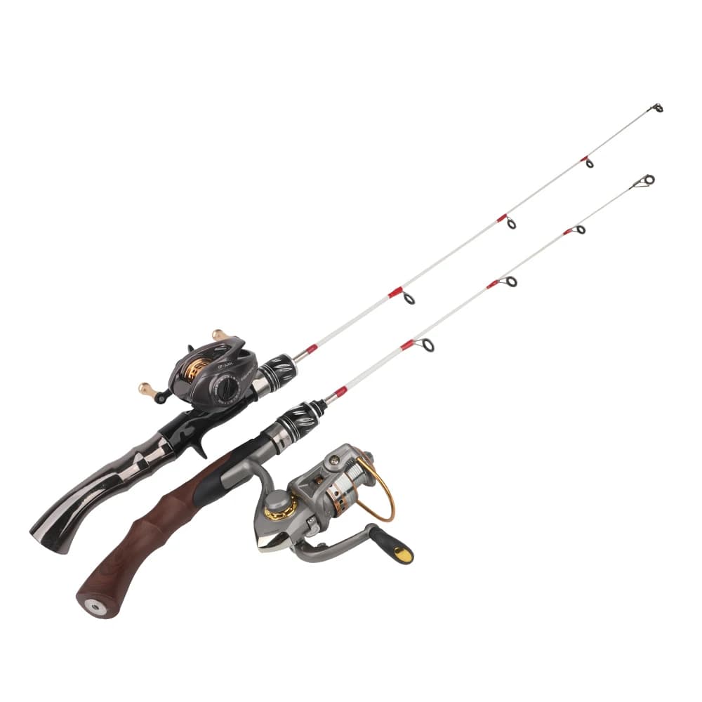 Canne à pêche sur glace ultralégère pour crevettes, 60 et 70 cm, équipement portable hiver