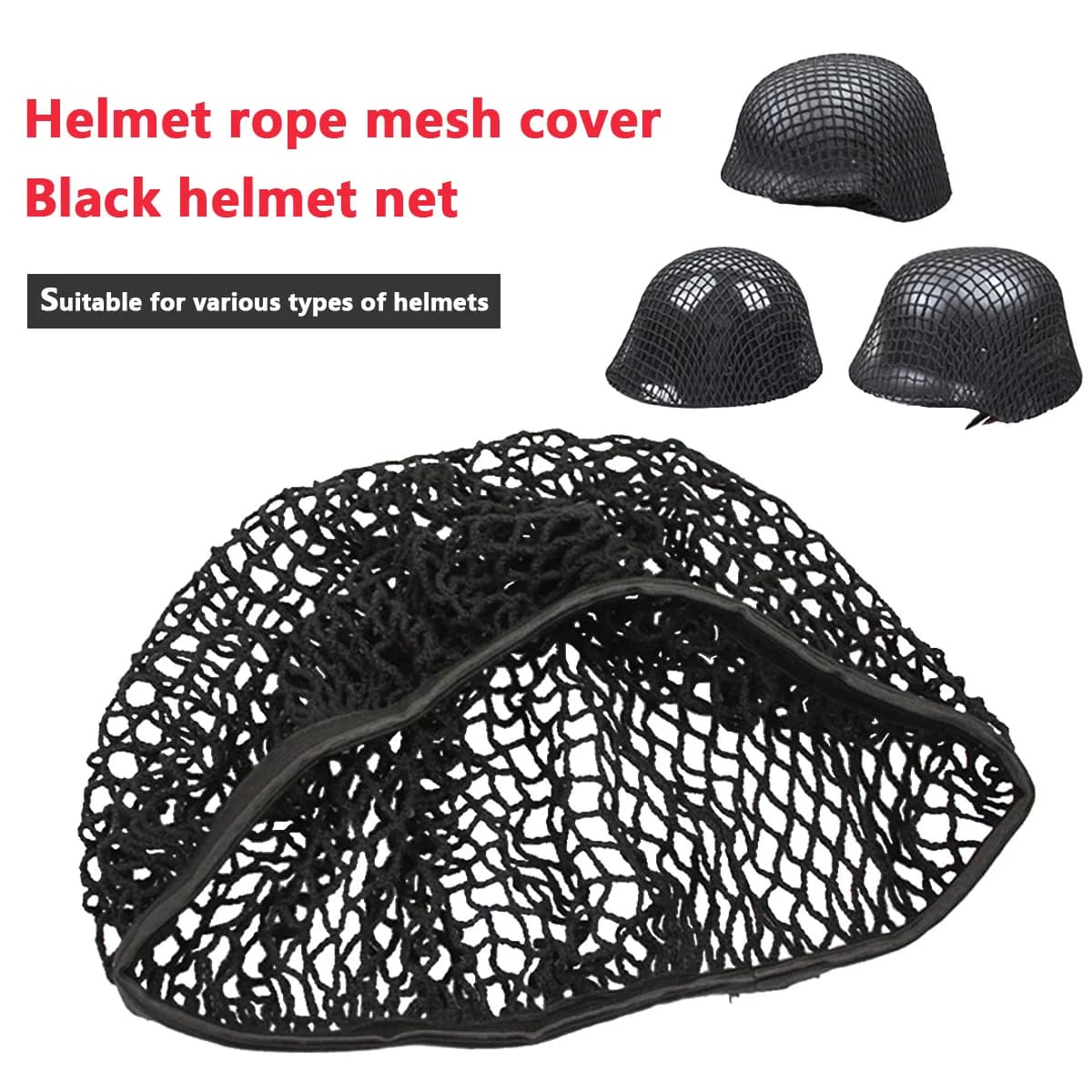 Filet camouflage coussin d'air pour casque tactique - Couverture ventilation pêche et chasse