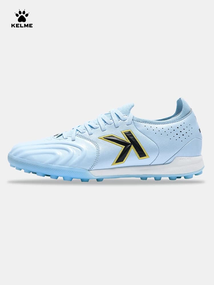 Chaussures Kelme Holy Grail 1.5 cuir kangourou TF homme - Pointes déchiquetées pour match et entraînement