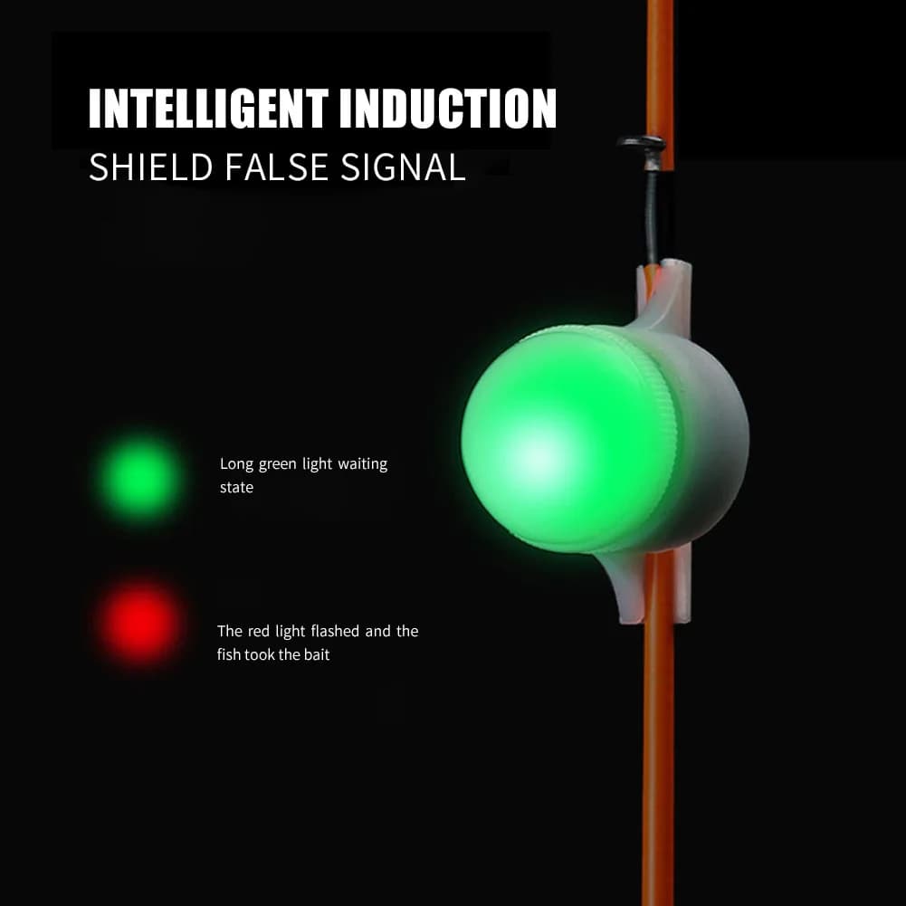 Clip électronique avec alarme pour scion de canne - détecteur de touche intelligent pour pêche jour et nuit