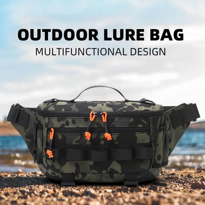 Sac ceinture pêche tactique pour leurres équipement chasse randonnée molle