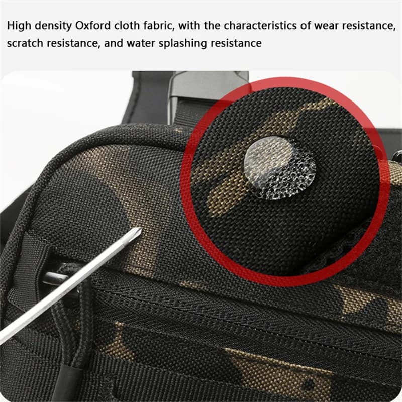 Nouveau sac pêche poitrine homme étanche molle nylon pour escalade camping - sac à dos vestiaire ceinture