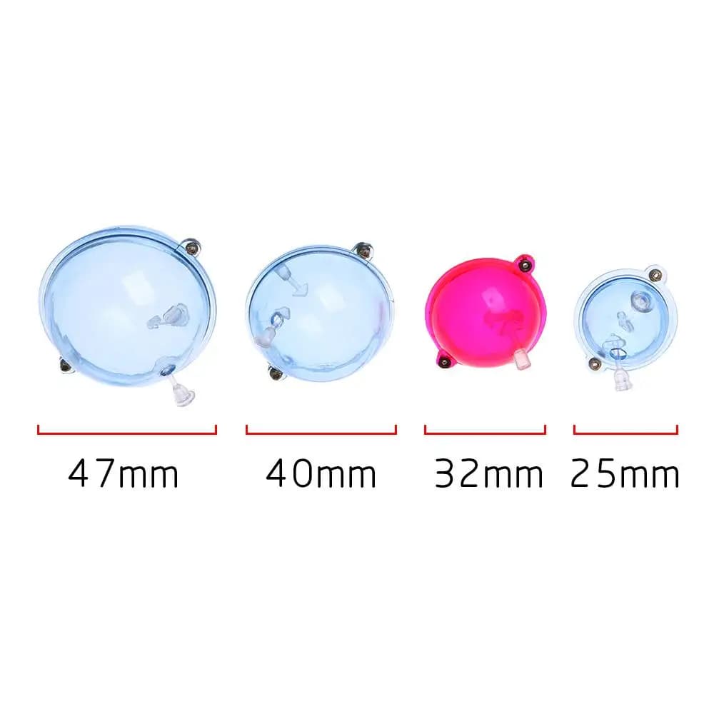 Lot de 5 flotteurs de pêche en mer ABS bulles d'eau bleus et rouges 25 32