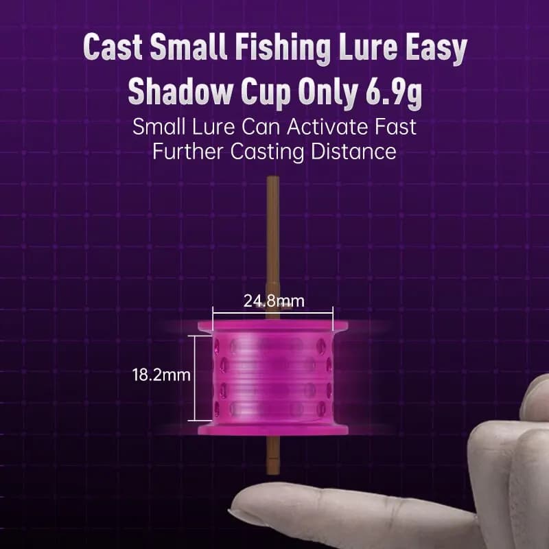 Moulinet Baitcasting Ultraléger 135g Kingdom pour Pêche Light Game - Débrayage 4kg et Spool Shallow Micro Monster
