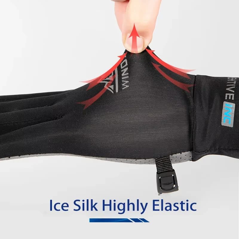 Gants sport soie glacée pleine main anti-dérapants protection solaire - pêche kayak aviron cyclisme