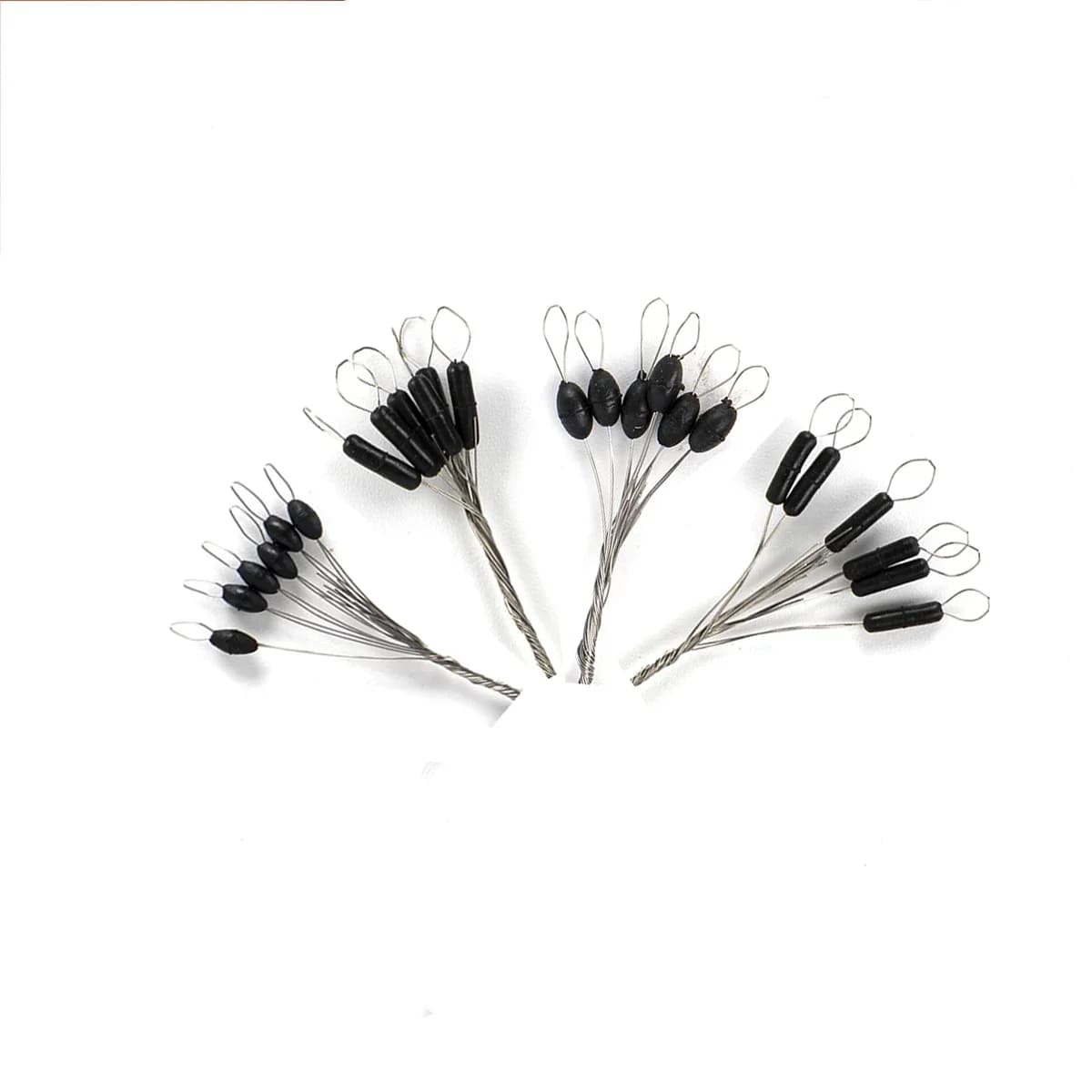 600 pièces stop float ovale en caoutchouc pour pêche à la mouche accessoires leurres spinner