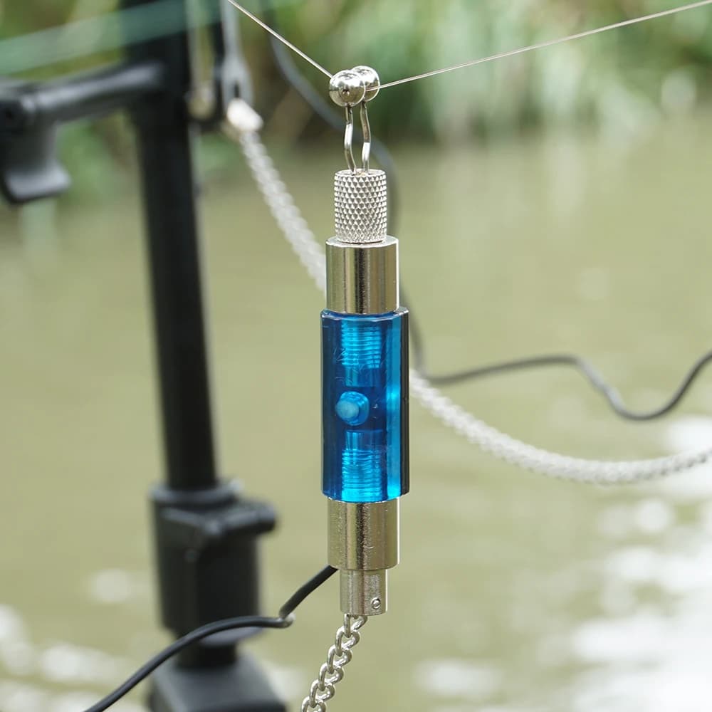 Indicateur swinger LED illuminé Hirisi 1 pièce en acier inoxydable pour alarme de touche carpe