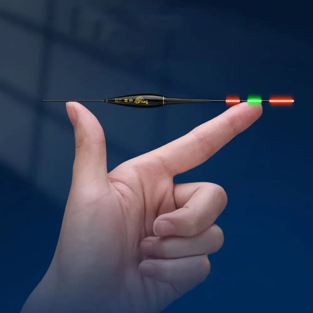 Float électronique indicateur pêche dérive tube lumineux 2 leds flotteur nuit pêche rocheuse détection touches
