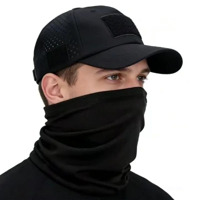 Casquette baseball camouflage militaire pêche - Casquette tactique avec velcro et porte-lunettes