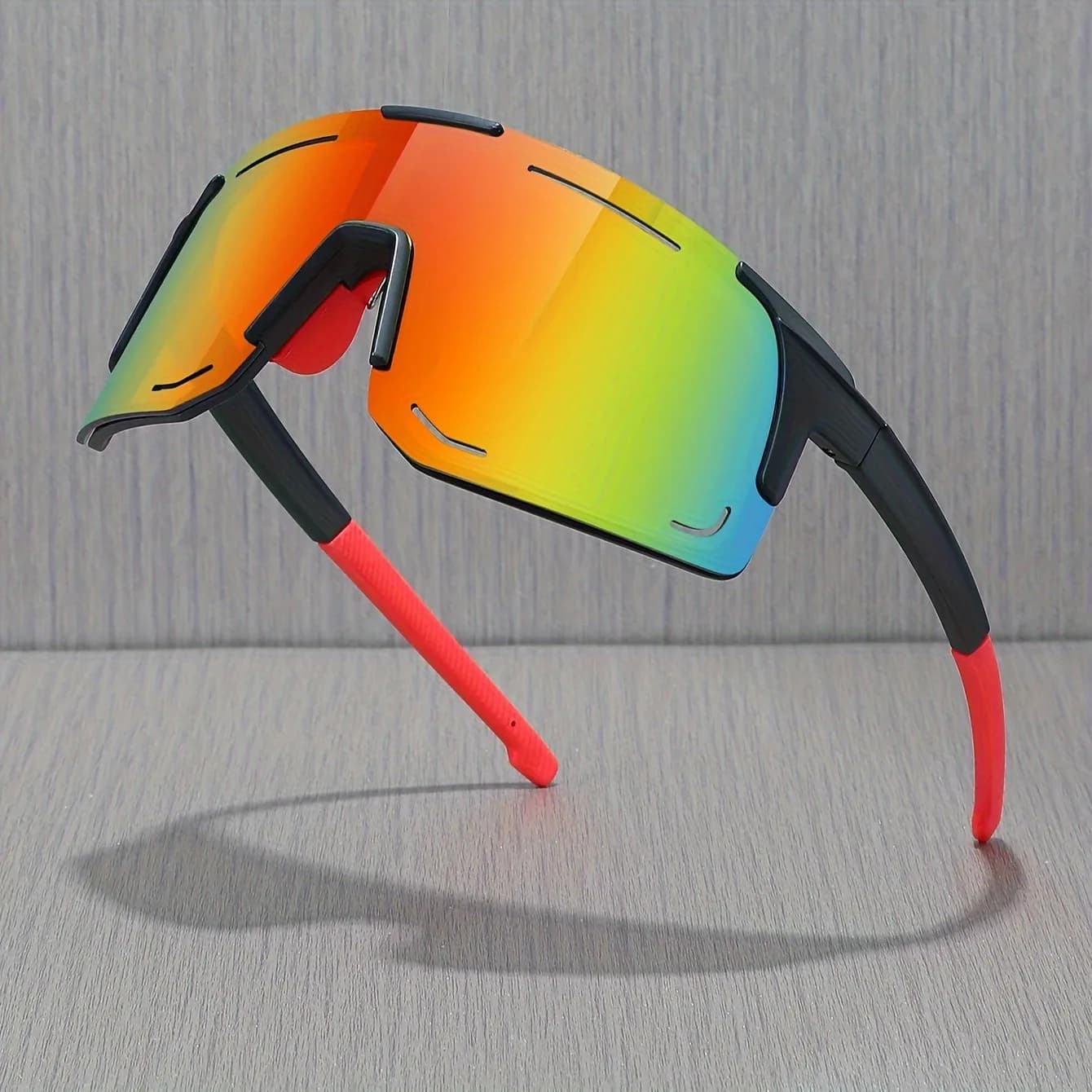 Lunettes de soleil sportives enveloppantes anti-lumière pour pêche, cyclisme et ski - UV400 unisexe