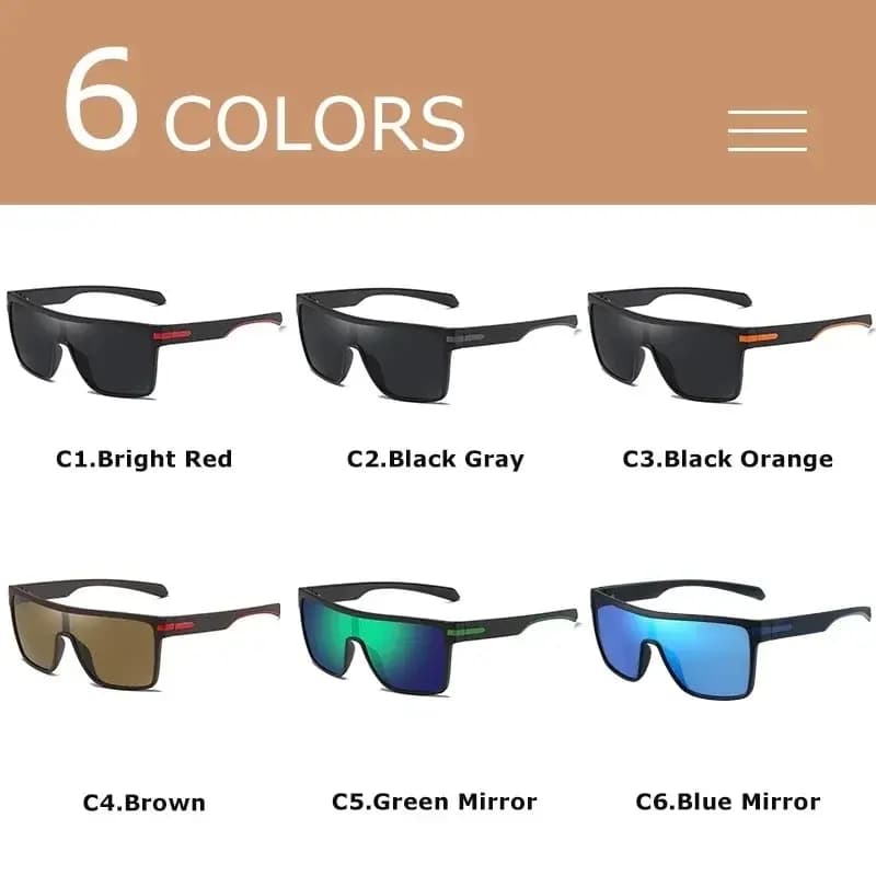 Lunettes de soleil polarisées conduite pêche anti-éblouissement miroir UV400 protection optimale