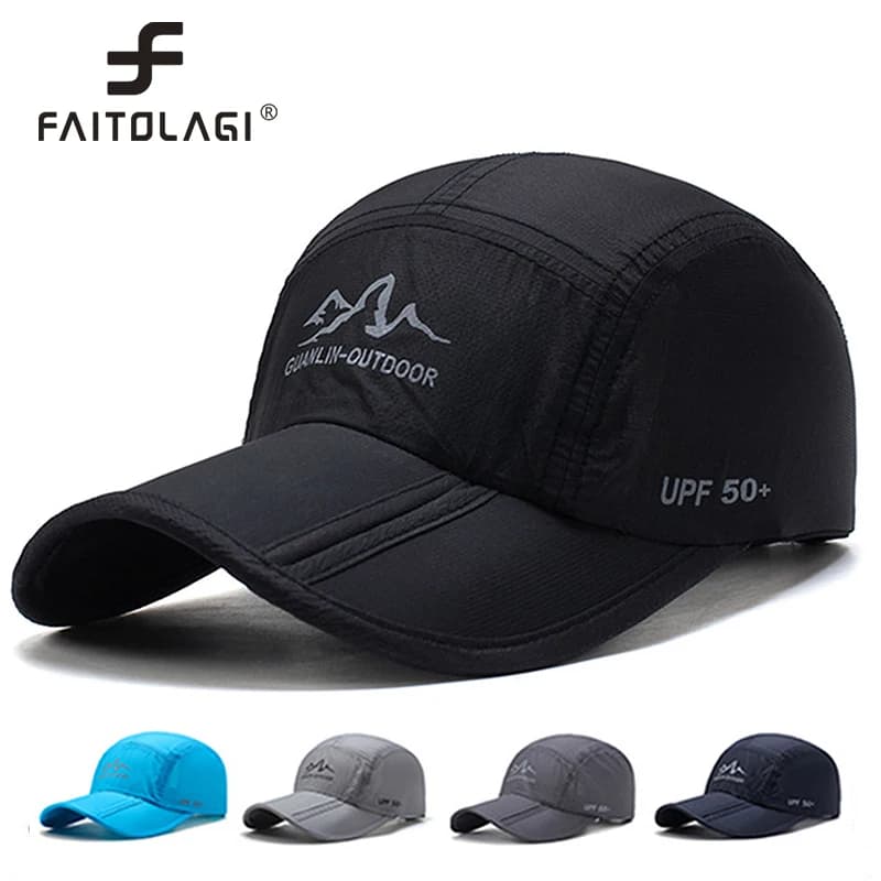 Casquette pêche séchage rapide pliable homme printemps été randonnée pêche sportive