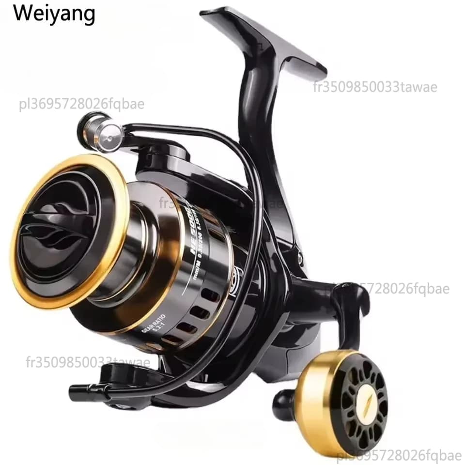Moulinet de pêche spinning métallique NUOYING 12KG de drague haute vitesse pour eau douce et mer