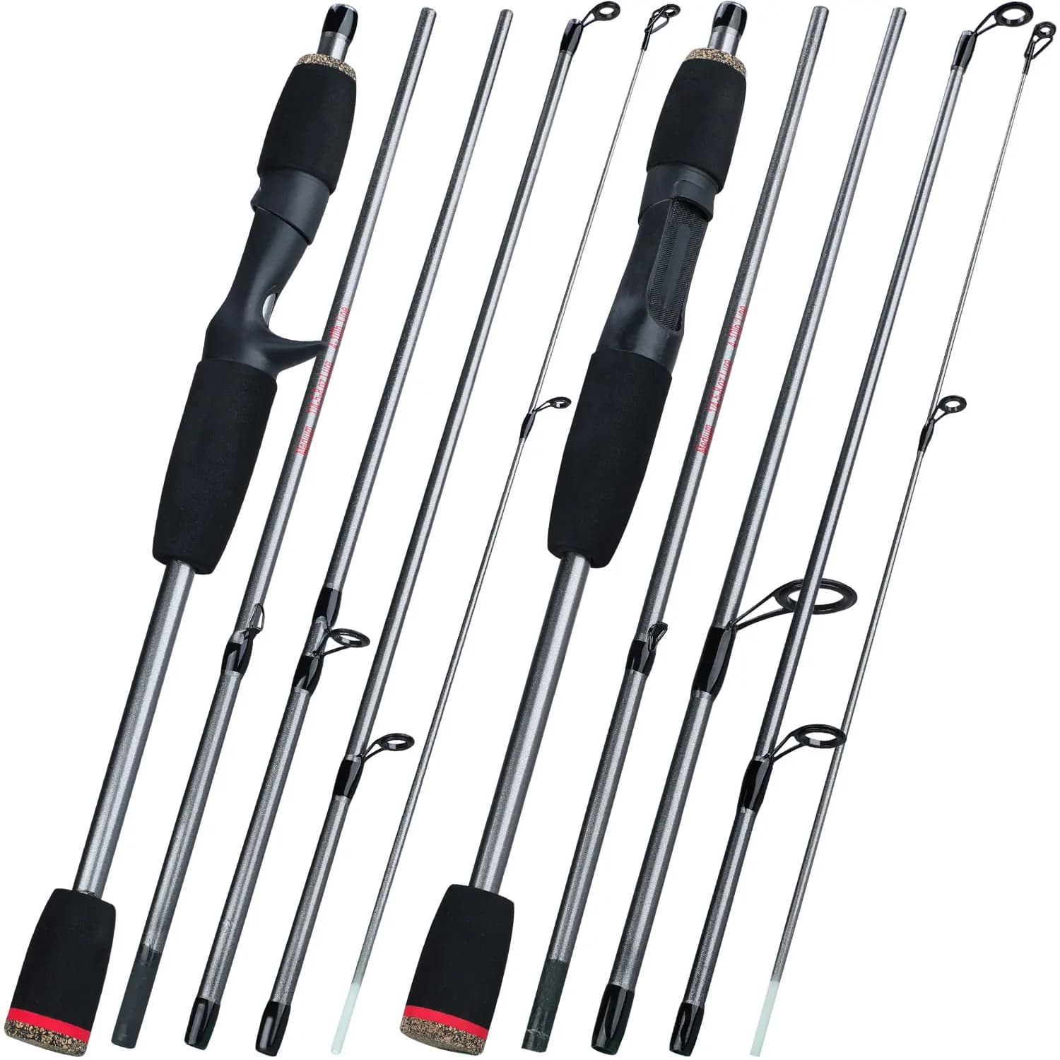 Canne spinning Sougayilang 1.8m 5 sections légère résistante pêche voyage eau douce portable