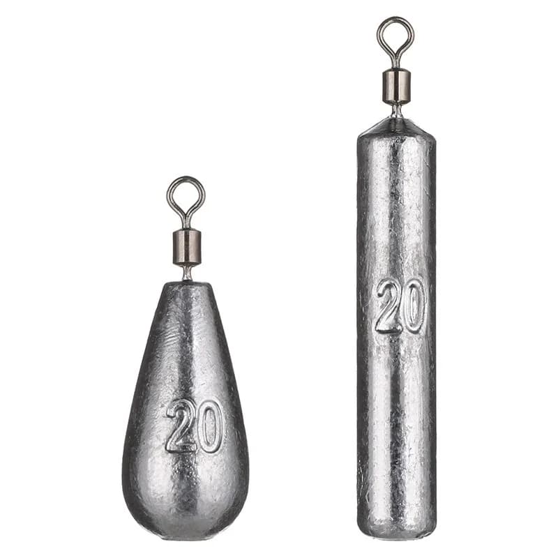 Lot de 5 plombs goutte d'eau de 3.5g à 20g pour pêche carpe - Poids plombés pour appâts et montages