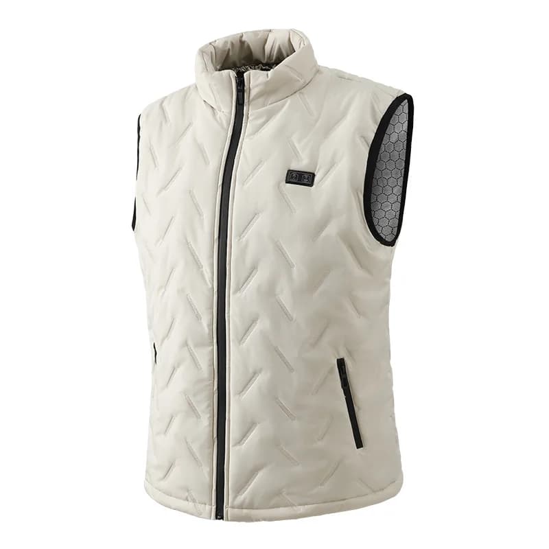 Veste chauffante électrique homme et femme 9 zones avec double commande USB pour la pêche hivernale
