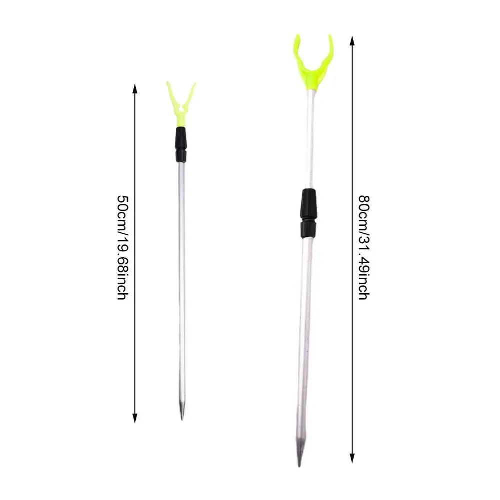 50/80cm Fishing Bankstick Adjustable Extending Rod Rest Telescopic Fishing Stand