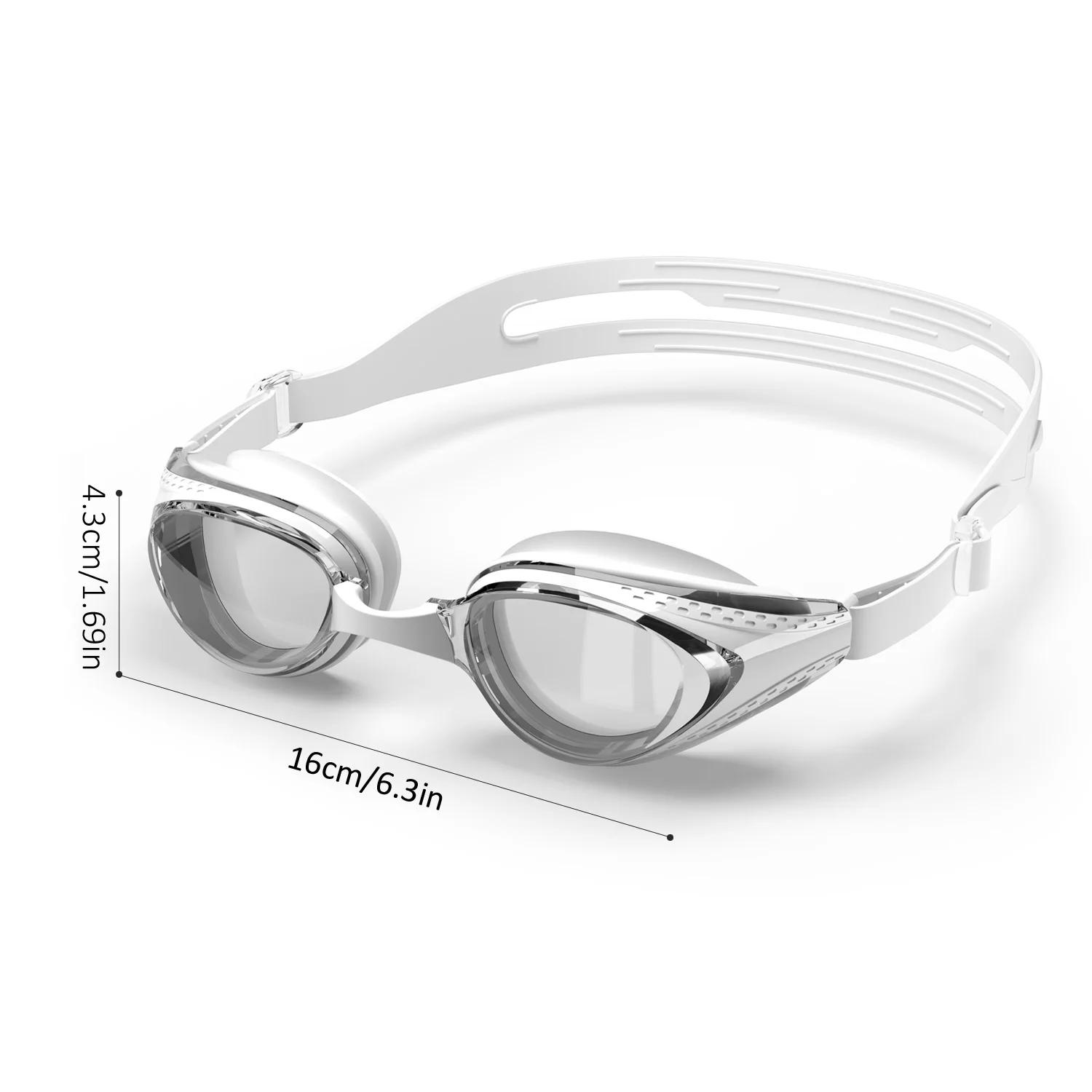 Lunettes de natation professionnelles anti-buée 100% étanches avec protection UV totale - tous âges