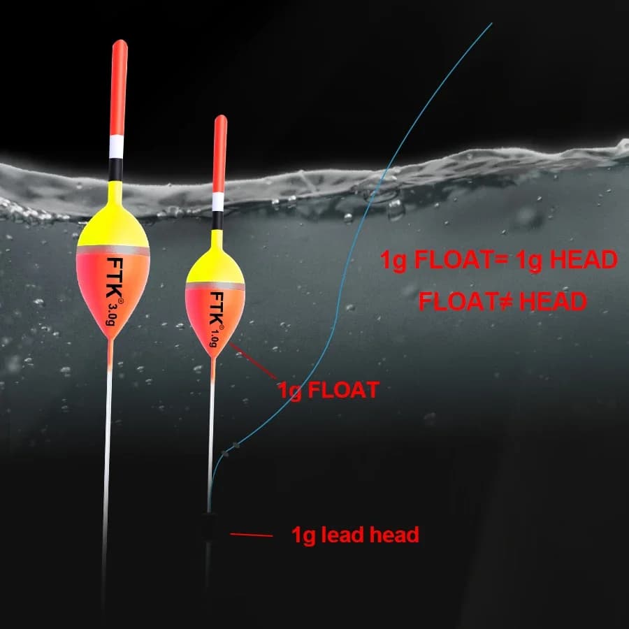 Flotteur de pêche vertical Barguzinsky en sapin 5 pièces 18-22.5cm portance 1-4g pour la pêche de la carpe